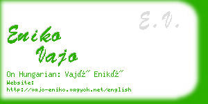 eniko vajo business card